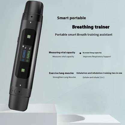 Portable Electronic Respiratory Trainer Lung Muscle Training